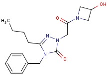 4-benzyl-5-butyl-2-[2-(3-hydroxy-1-azetidinyl)-2-oxoethyl]-2,4-dihydro-3H-1,2,4-triazol-3-one