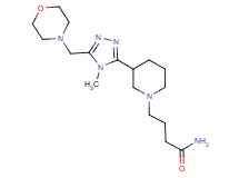 4-{3-[4-methyl-5-(morpholin-4-ylmethyl)-4H-1,2,4-triazol-3-yl]piperidin-1-yl}butanamide