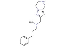 (2E)-N-methyl-3-phenyl-N-(4,5,6,7-tetrahydropyrazolo[1,5-a]pyrazin-2-ylmethyl)prop-2-en-1-amine
