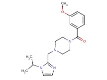 1-[(1-isopropyl-1H-imidazol-2-yl)methyl]-4-(3-methoxybenzoyl)piperazine