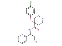4-(4-chlorophenoxy)-N-(1-pyridin-2-ylpropyl)piperidine-4-carboxamide