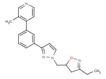 4-(3-{1-[(3-ethyl-4,5-dihydro-5-isoxazolyl)methyl]-1H-pyrazol-3-yl}phenyl)-3-methylpyridine