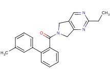 2-ethyl-6-[(3'-methylbiphenyl-2-yl)carbonyl]-6,7-dihydro-5H-pyrrolo[3,4-d]pyrimidine