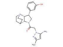 3-{(3R*,3aR*,7aR*)-1-[(5-amino-3-methyl-1H-pyrazol-1-yl)acetyl]octahydro-4,7-ethanopyrrolo[3,2-b]pyridin-3-yl}phenol