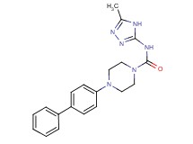 4-biphenyl-4-yl-N-(5-methyl-4H-1,2,4-triazol-3-yl)piperazine-1-carboxamide