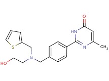 2-(4-{[(2-hydroxyethyl)(2-thienylmethyl)amino]methyl}phenyl)-6-methylpyrimidin-4(3H)-one