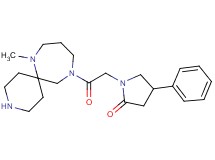 1-[2-(7-methyl-3,7,11-triazaspiro[5.6]dodec-11-yl)-2-oxoethyl]-4-phenyl-2-pyrrolidinone dihydrochloride