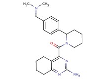4-[(2-{4-[(dimethylamino)methyl]phenyl}piperidin-1-yl)carbonyl]-5,6,7,8-tetrahydroquinazolin-2-amine