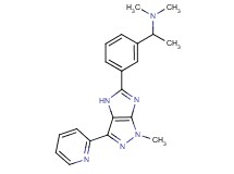 N,N-dimethyl-1-{3-[1-methyl-3-(2-pyridinyl)-1,4-dihydroimidazo[4,5-c]pyrazol-5-yl]phenyl}ethanamine