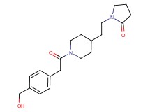 1-[2-(1-{[4-(hydroxymethyl)phenyl]acetyl}-4-piperidinyl)ethyl]-2-pyrrolidinone