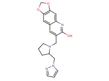 7-{[2-(1H-pyrazol-1-ylmethyl)-1-pyrrolidinyl]methyl}[1,3]dioxolo[4,5-g]quinolin-6-ol