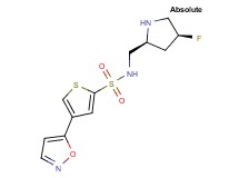 N-{[(2S,4S)-4-fluoro-2-pyrrolidinyl]methyl}-4-(5-isoxazolyl)-2-thiophenesulfonamide hydrochloride