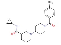 N-cyclopropyl-1'-(4-methylbenzoyl)-1,4'-bipiperidine-3-carboxamide