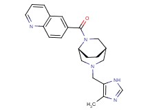 6-({(1S*,5R*)-3-[(4-methyl-1H-imidazol-5-yl)methyl]-3,6-diazabicyclo[3.2.2]non-6-yl}carbonyl)quinoline