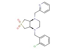 (4aS*,7aR*)-1-(2-chlorobenzyl)-4-(2-pyridinylmethyl)octahydrothieno[3,4-b]pyrazine 6,6-dioxide