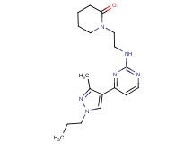 1-(2-{[4-(3-methyl-1-propyl-1H-pyrazol-4-yl)-2-pyrimidinyl]amino}ethyl)-2-piperidinone
