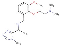 N-{2-[2-(dimethylamino)ethoxy]-3-methoxybenzyl}-1-(4-methyl-4H-1,2,4-triazol-3-yl)ethanamine