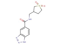 N-[(1,1-dioxidotetrahydro-3-thienyl)methyl]-1H-1,2,3-benzotriazole-5-carboxamide