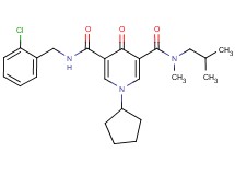 N'-(2-chlorobenzyl)-1-cyclopentyl-N-isobutyl-N-methyl-4-oxo-1,4-dihydro-3,5-pyridinedicarboxamide