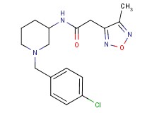 N-[1-(4-chlorobenzyl)-3-piperidinyl]-2-(4-methyl-1,2,5-oxadiazol-3-yl)acetamide