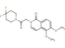 2-[2-(4,4-difluoropiperidin-1-yl)-2-oxoethyl]-5,6-dimethoxyisoquinolin-1(2H)-one