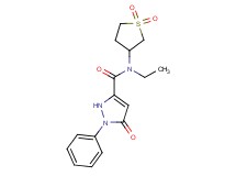 N-(1,1-dioxidotetrahydro-3-thienyl)-N-ethyl-5-oxo-1-phenyl-2,5-dihydro-1H-pyrazole-3-carboxamide