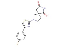 7-[4-(4-fluorophenyl)-1,3-thiazol-2-yl]-2,7-diazaspiro[4.4]nonane-1,3-dione