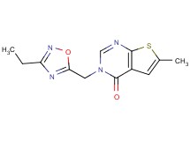 3-[(3-ethyl-1,2,4-oxadiazol-5-yl)methyl]-6-methylthieno[2,3-d]pyrimidin-4(3H)-one