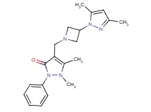 4-{[3-(3,5-dimethyl-1H-pyrazol-1-yl)azetidin-1-yl]methyl}-1,5-dimethyl-2-phenyl-1,2-dihydro-3H-pyrazol-3-one