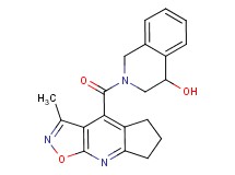 2-[(3-methyl-6,7-dihydro-5H-cyclopenta[b]isoxazolo[4,5-e]pyridin-4-yl)carbonyl]-1,2,3,4-tetrahydroisoquinolin-4-ol