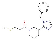 3-(1-benzyl-1H-imidazol-2-yl)-1-[3-(methylthio)propanoyl]piperidine