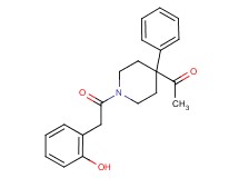 1-{1-[(2-hydroxyphenyl)acetyl]-4-phenyl-4-piperidinyl}ethanone