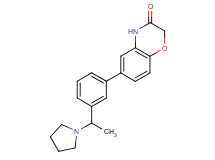 6-[3-(1-pyrrolidin-1-ylethyl)phenyl]-2H-1,4-benzoxazin-3(4H)-one
