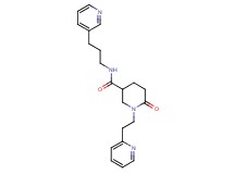 6-oxo-1-[2-(2-pyridinyl)ethyl]-N-[3-(3-pyridinyl)propyl]-3-piperidinecarboxamide