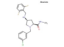 (4S)-1-(3-chlorobenzyl)-4-[(2,6-difluorobenzyl)amino]-N-methyl-L-prolinamide