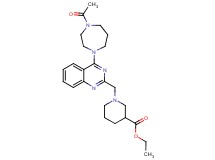 ethyl 1-{[4-(4-acetyl-1,4-diazepan-1-yl)-2-quinazolinyl]methyl}-3-piperidinecarboxylate