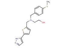 2-([4-(methylthio)benzyl]{[5-(1H-pyrazol-5-yl)-2-thienyl]methyl}amino)ethanol
