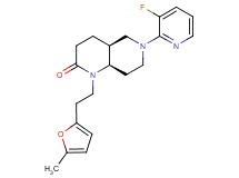 (4aS*,8aR*)-6-(3-fluoropyridin-2-yl)-1-[2-(5-methyl-2-furyl)ethyl]octahydro-1,6-naphthyridin-2(1H)-one