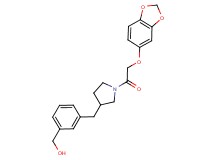 [3-({1-[(1,3-benzodioxol-5-yloxy)acetyl]pyrrolidin-3-yl}methyl)phenyl]methanol