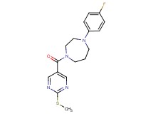 1-(4-fluorophenyl)-4-{[2-(methylthio)-5-pyrimidinyl]carbonyl}-1,4-diazepane