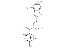 (1R,4S)-N-ethyl-1,7,7-trimethyl-N-[2-(4-methyl-1H-benzimidazol-2-yl)ethyl]-3-oxo-2-oxabicyclo[2.2.1]heptane-4-carboxamide