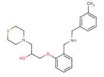 1-(2-{[(3-methylbenzyl)amino]methyl}phenoxy)-3-(4-thiomorpholinyl)-2-propanol
