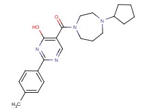 5-[(4-cyclopentyl-1,4-diazepan-1-yl)carbonyl]-2-(4-methylphenyl)pyrimidin-4-ol