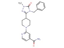 2-[4-(4-benzyl-1-methyl-5-oxo-4,5-dihydro-1H-1,2,4-triazol-3-yl)piperidin-1-yl]isonicotinamide
