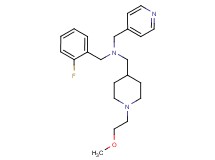 (2-fluorobenzyl){[1-(2-methoxyethyl)-4-piperidinyl]methyl}(4-pyridinylmethyl)amine