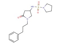 N-[5-oxo-1-(3-phenylpropyl)-3-pyrrolidinyl]-1-pyrrolidinesulfonamide