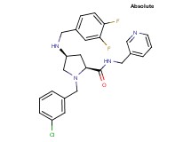 (4S)-1-(3-chlorobenzyl)-4-[(3,4-difluorobenzyl)amino]-N-(3-pyridinylmethyl)-L-prolinamide