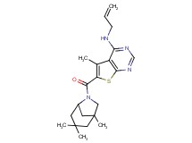 N-allyl-5-methyl-6-[(1,3,3-trimethyl-6-azabicyclo[3.2.1]oct-6-yl)carbonyl]thieno[2,3-d]pyrimidin-4-amine