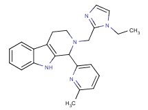 2-[(1-ethyl-1H-imidazol-2-yl)methyl]-1-(6-methyl-2-pyridinyl)-2,3,4,9-tetrahydro-1H-beta-carboline