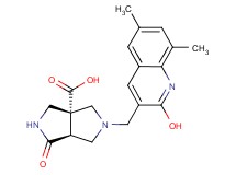 rel-(3aR,6aS)-5-[(2-hydroxy-6,8-dimethyl-3-quinolinyl)methyl]-1-oxohexahydropyrrolo[3,4-c]pyrrole-3a(1H)-carboxylic acid